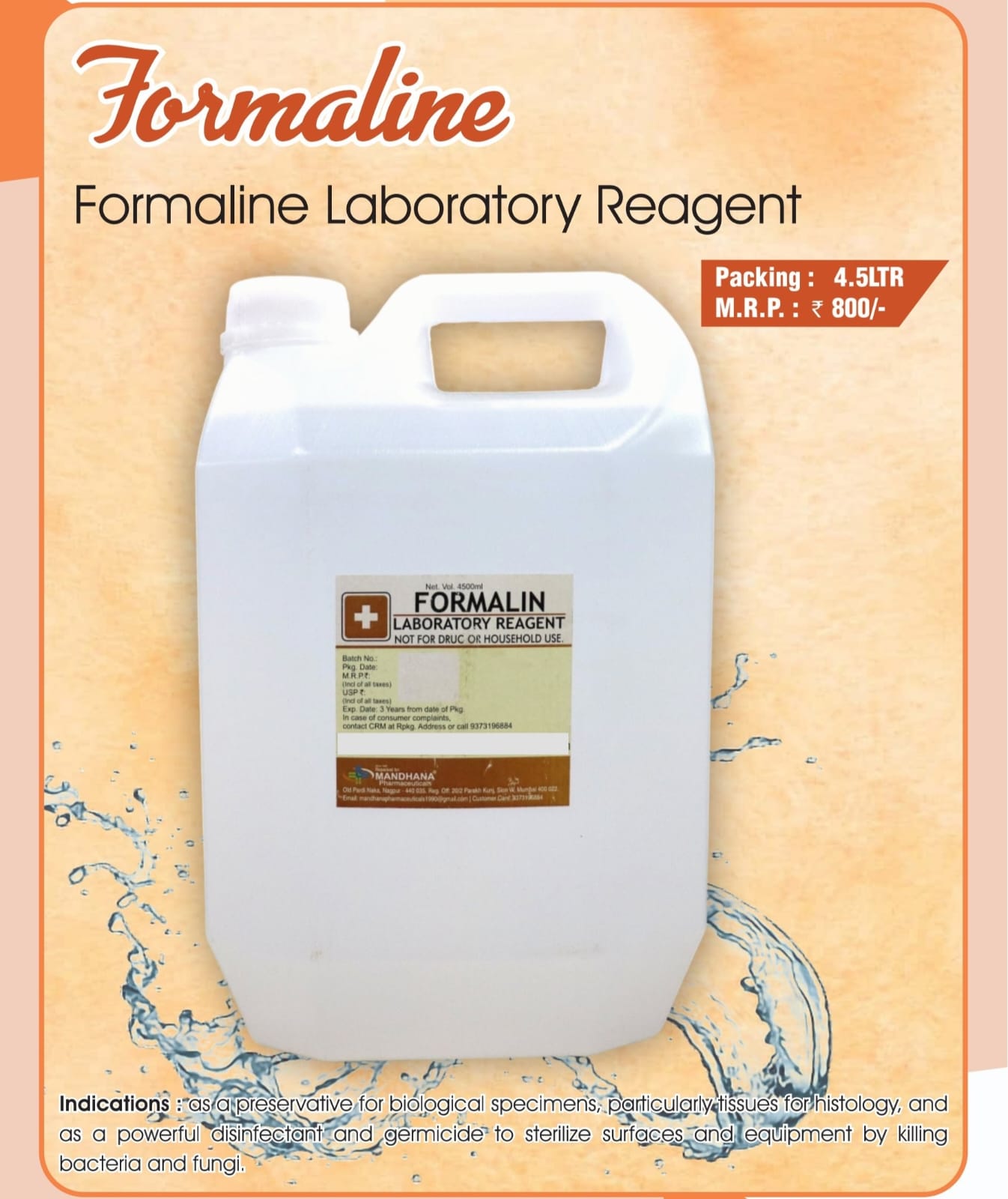FORMALIN 4.5LTR