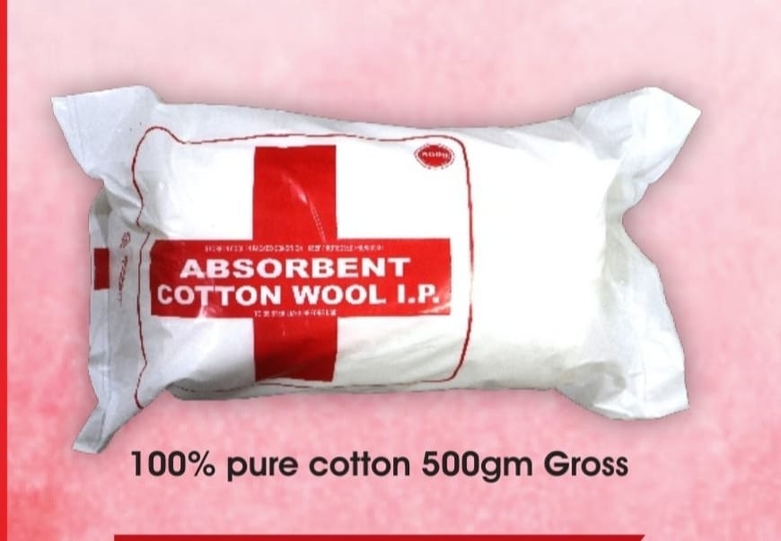 ABSORBENT COTTON WOOL 500GM GROSS WT.