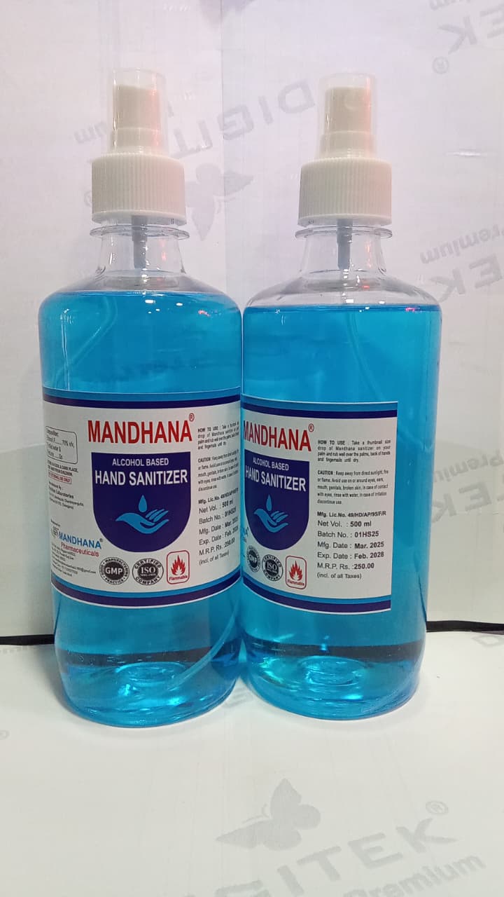 MANDHANA HAND SANITIZER 500ML
