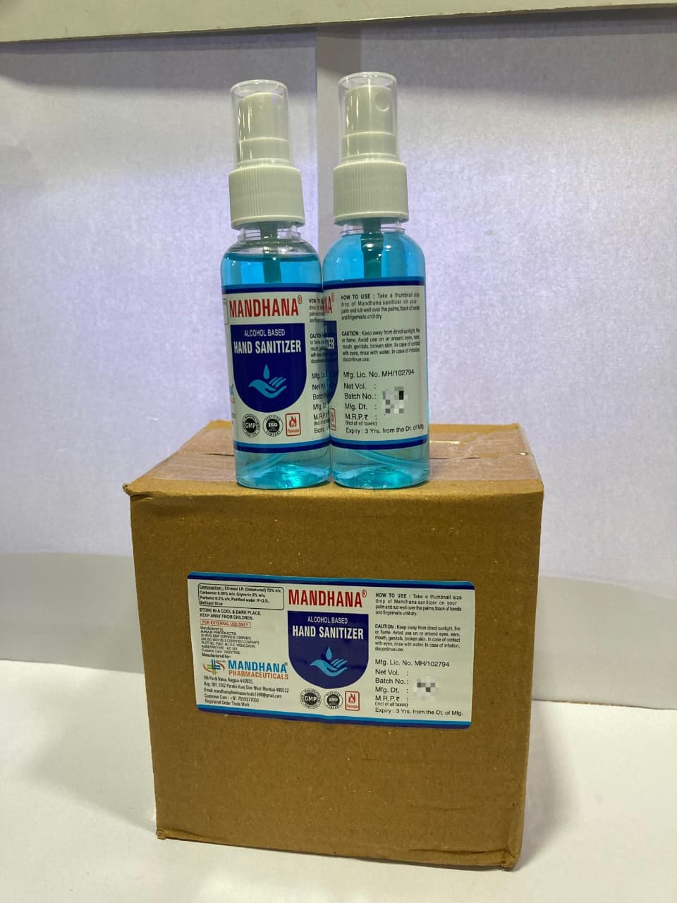 MANDHANA HAND SANITIZER 60ML